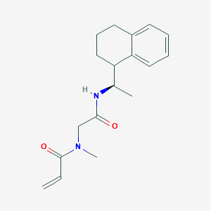 N-Methyl-N-[2-oxo-2-[[(1R)-1-(1,2,3,4-tetrahydronaphthalen-1-yl)ethyl]amino]ethyl]prop-2-enamide