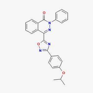 4-[3-(4-isopropoxyphenyl)-1,2,4-oxadiazol-5-yl]-2-phenylphthalazin-1(2H)-one