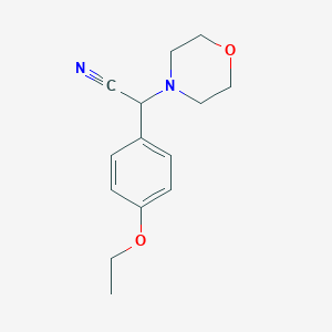 molecular formula C14H18N2O2 B256400 (4-Ethoxyphenyl)(4-morpholinyl)acetonitrile 