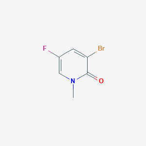 molecular formula C6H5BrFNO B2564003 3-溴-5-氟-1-甲基吡啶-2(1H)-酮 CAS No. 2089315-96-6