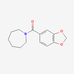 molecular formula C14H17NO3 B2564004 Azepan-1-yl(1,3-benzodioxol-5-yl)methanone CAS No. 154235-79-7