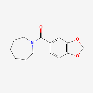 molecular formula C14H17NO3 B2564004 アゼパン-1-イル(1,3-ベンゾジオキソール-5-イル)メタノン CAS No. 154235-79-7