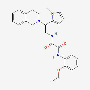 N1-(2-(3,4-dihydroisoquinolin-2(1H)-yl)-2-(1-methyl-1H-pyrrol-2-yl)ethyl)-N2-(2-ethoxyphenyl)oxalamide