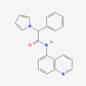 2-phenyl-2-(1H-pyrrol-1-yl)-N-(quinolin-5-yl)acetamide