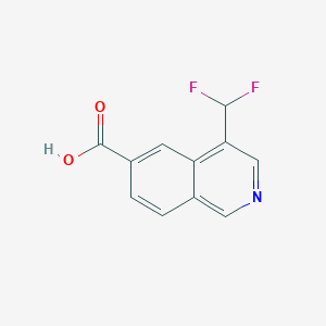 molecular formula C11H7F2NO2 B2564011 4-(Difluoromethyl)isoquinoline-6-carboxylic acid CAS No. 2248317-59-9