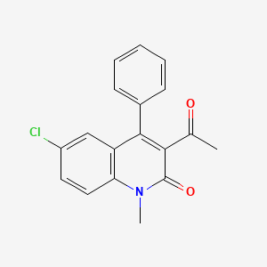 3-acetyl-6-chloro-1-methyl-4-phenylquinolin-2(1H)-one