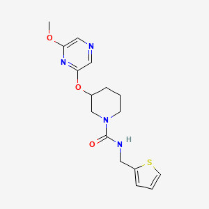 3-((6-methoxypyrazin-2-yl)oxy)-N-(thiophen-2-ylmethyl)piperidine-1-carboxamide