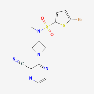 5-Bromo-N-[1-(3-cyanopyrazin-2-yl)azetidin-3-yl]-N-methylthiophene-2-sulfonamide