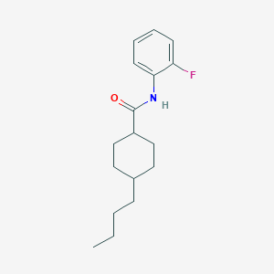 molecular formula C17H24FNO B256403 4-butyl-N-(2-fluorophenyl)cyclohexanecarboxamide 