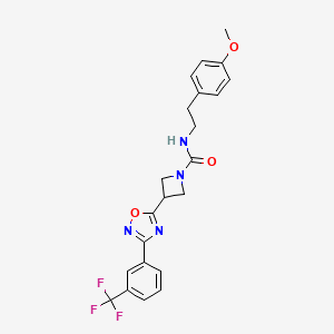 N-(4-methoxyphenethyl)-3-(3-(3-(trifluoromethyl)phenyl)-1,2,4-oxadiazol-5-yl)azetidine-1-carboxamide