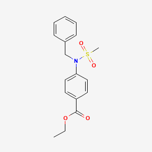 Ethyl 4-[benzyl(methylsulfonyl)amino]benzoate