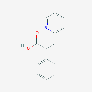 molecular formula C14H13NO2 B2564079 2-Phenyl-3-(pyridin-2-yl)propanoic acid CAS No. 39077-70-8