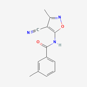 N-(4-cyano-3-methyl-1,2-oxazol-5-yl)-3-methylbenzamide