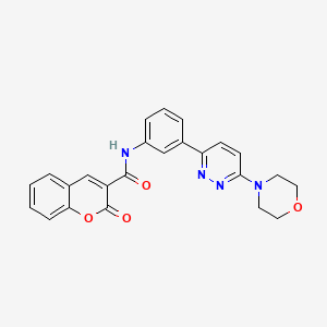 molecular formula C24H20N4O4 B2564113 N-(3-(6-morpholinopyridazin-3-yl)phenyl)-2-oxo-2H-chromene-3-carboxamide CAS No. 899985-77-4