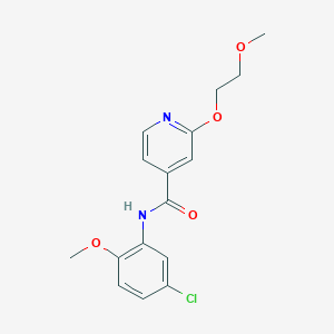 molecular formula C16H17ClN2O4 B2564126 N-(5-chloro-2-methoxyphenyl)-2-(2-methoxyethoxy)isonicotinamide CAS No. 2034301-04-5