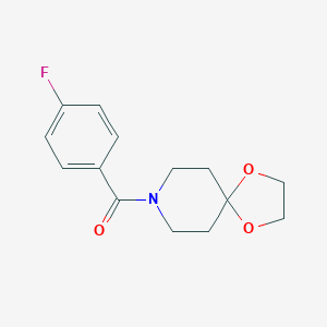molecular formula C14H16FNO3 B256419 8-(4-Fluorobenzoyl)-1,4-dioxa-8-azaspiro[4.5]decane 