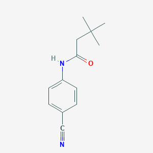 molecular formula C13H16N2O B256421 N-(4-cyanophenyl)-3,3-dimethylbutanamide 