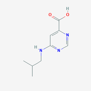 molecular formula C9H13N3O2 B2564220 6-[(2-甲基丙基)氨基]嘧啶-4-羧酸 CAS No. 1368443-32-6