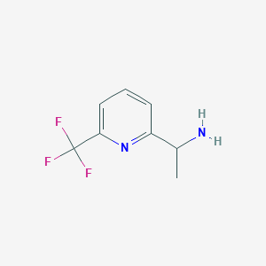 molecular formula C8H9F3N2 B2564229 1-(6-三氟甲基-吡啶-2-基)-乙胺 CAS No. 944900-33-8