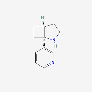 molecular formula C11H14N2 B2564261 (1S,5S)-1-吡啶-3-基-2-氮杂双环[3.2.0]庚烷 CAS No. 2138282-07-0