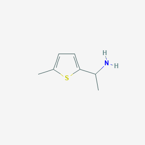 molecular formula C7H11NS B2564266 1-(5-Methylthiophen-2-yl)ethan-1-amine CAS No. 603951-41-3