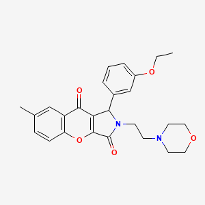 1-(3-Ethoxyphenyl)-7-methyl-2-(2-morpholinoethyl)-1,2-dihydrochromeno[2,3-c]pyrrole-3,9-dione