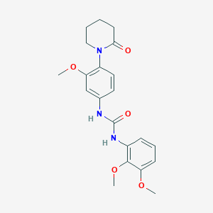 molecular formula C21H25N3O5 B2564348 1-(2,3-Dimethoxyphenyl)-3-(3-methoxy-4-(2-oxopiperidin-1-yl)phenyl)urea CAS No. 1207034-96-5
