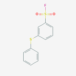 molecular formula C12H9FO2S2 B2564361 3-Phenylsulfanylbenzenesulfonyl fluoride CAS No. 2137642-35-2