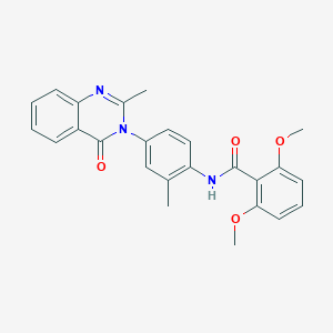 2,6-dimethoxy-N-(2-methyl-4-(2-methyl-4-oxoquinazolin-3(4H)-yl)phenyl)benzamide