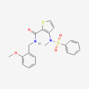 molecular formula C20H20N2O4S2 B2564398 1-Isopropyl-4-(4-{[4-(2-methylphenyl)piperazin-1-yl]carbonyl}benzyl)piperazine-2,3-dione CAS No. 1115933-46-4