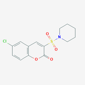 6-chloro-3-(piperidin-1-ylsulfonyl)-2H-chromen-2-one