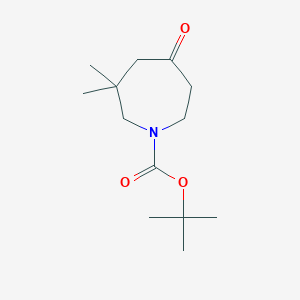 molecular formula C13H23NO3 B2564407 tert-Butyl 3,3-dimethyl-5-oxoazepane-1-carboxylate CAS No. 2031260-97-4