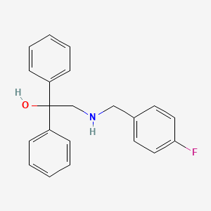 2-[(4-Fluorobenzyl)amino]-1,1-diphenyl-1-ethanol