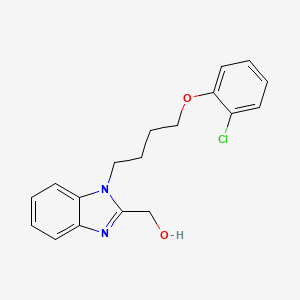 {1-[4-(2-chlorophenoxy)butyl]-1H-1,3-benzodiazol-2-yl}methanol