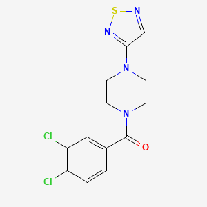 molecular formula C13H12Cl2N4OS B2564415 1-(3,4-二氯苯甲酰)-4-(1,2,5-噻二唑-3-基)哌嗪 CAS No. 2097903-02-9
