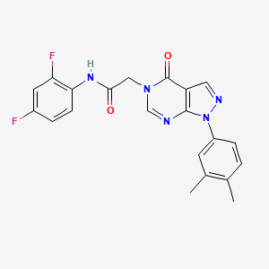 N-(2,4-difluorophenyl)-2-(1-(3,4-dimethylphenyl)-4-oxo-1H-pyrazolo[3,4-d]pyrimidin-5(4H)-yl)acetamide