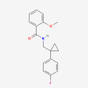 N-((1-(4-fluorophenyl)cyclopropyl)methyl)-2-methoxybenzamide