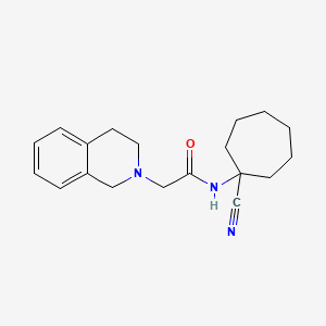 N-(1-cyanocycloheptyl)-2-(1,2,3,4-tetrahydroisoquinolin-2-yl)acetamide