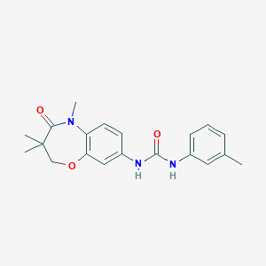 1-(m-Tolyl)-3-(3,3,5-trimethyl-4-oxo-2,3,4,5-tetrahydrobenzo[b][1,4]oxazepin-8-yl)urea