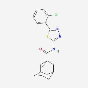 N-[5-(2-chlorophenyl)-1,3,4-thiadiazol-2-yl]adamantane-1-carboxamide
