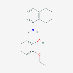 2-Ethoxy-6-[(5,6,7,8-tetrahydronaphthalen-1-ylamino)methyl]phenol