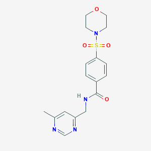 N-((6-methylpyrimidin-4-yl)methyl)-4-(morpholinosulfonyl)benzamide