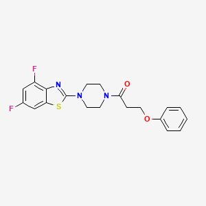 1-[4-(4,6-Difluoro-1,3-benzothiazol-2-yl)piperazin-1-yl]-3-phenoxypropan-1-one