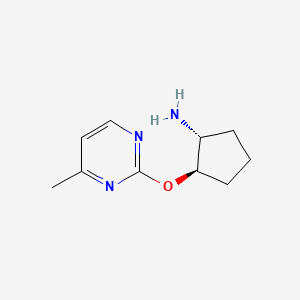 (1R,2R)-2-[(4-methylpyrimidin-2-yl)oxy]cyclopentan-1-amine