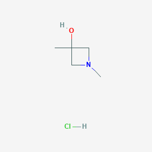 molecular formula C5H12ClNO B2564496 1,3-Dimethylazetidin-3-ol;hydrochloride CAS No. 2243507-37-9