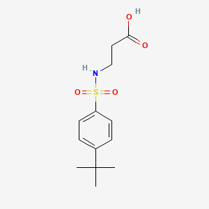 molecular formula C13H19NO4S B2564498 3-{[(4-Tert-butylphenyl)sulfonyl]amino}propanoic acid CAS No. 453581-51-6