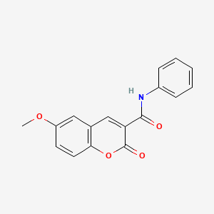 6-methoxy-2-oxo-N-phenyl-2H-chromene-3-carboxamide