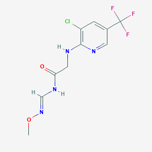 2-{[3-chloro-5-(trifluoromethyl)-2-pyridinyl]amino}-N-[(methoxyimino)methyl]acetamide