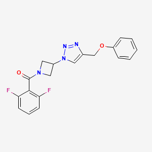 (2,6-difluorophenyl)(3-(4-(phenoxymethyl)-1H-1,2,3-triazol-1-yl)azetidin-1-yl)methanone