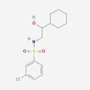3-chloro-N-(2-cyclohexyl-2-hydroxyethyl)benzenesulfonamide